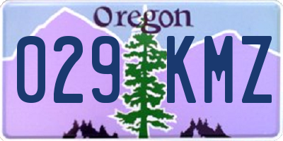 OR license plate 029KMZ