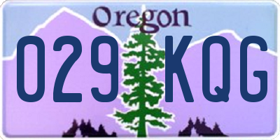 OR license plate 029KQG