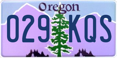 OR license plate 029KQS