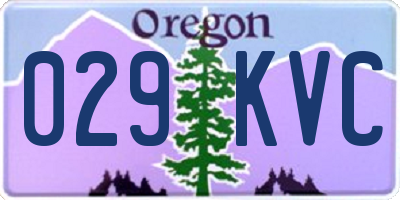 OR license plate 029KVC