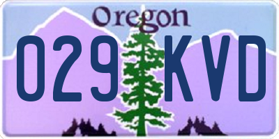 OR license plate 029KVD