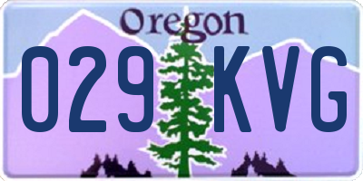 OR license plate 029KVG