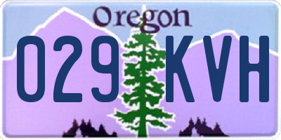 OR license plate 029KVH