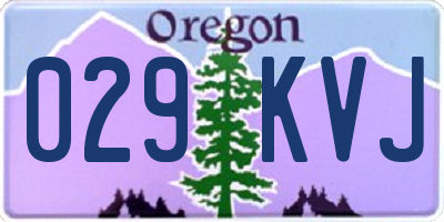 OR license plate 029KVJ