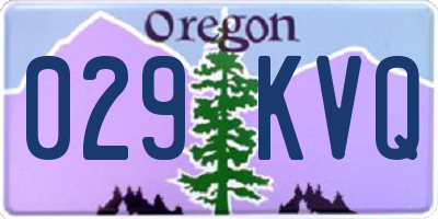 OR license plate 029KVQ