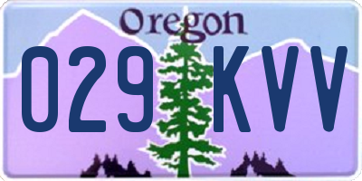 OR license plate 029KVV