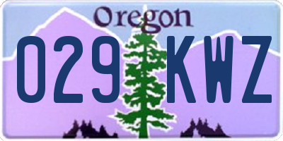 OR license plate 029KWZ
