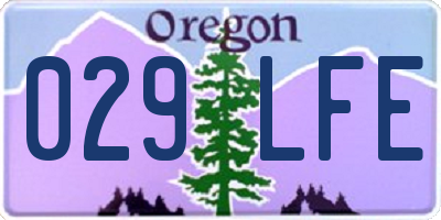 OR license plate 029LFE