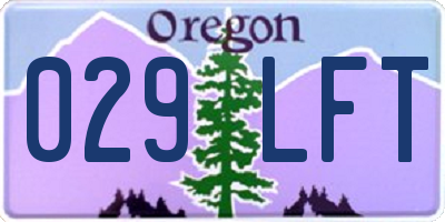 OR license plate 029LFT