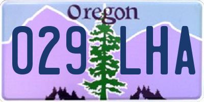 OR license plate 029LHA