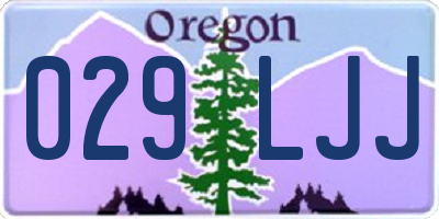 OR license plate 029LJJ