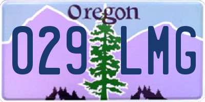 OR license plate 029LMG