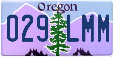 OR license plate 029LMM