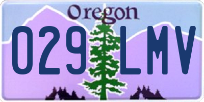 OR license plate 029LMV