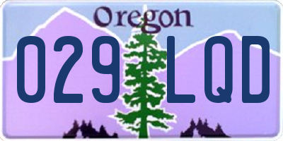OR license plate 029LQD