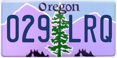 OR license plate 029LRQ