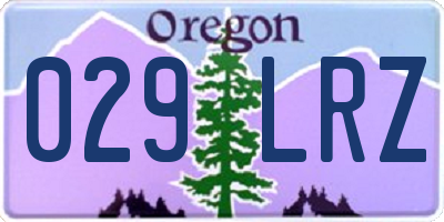 OR license plate 029LRZ