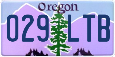 OR license plate 029LTB