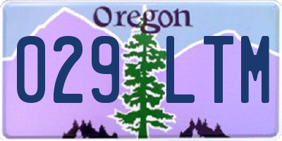 OR license plate 029LTM