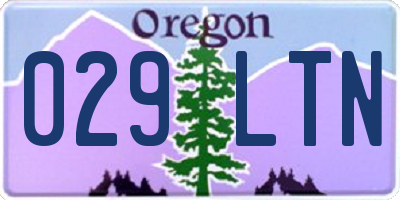 OR license plate 029LTN