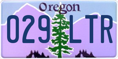 OR license plate 029LTR