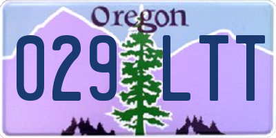 OR license plate 029LTT