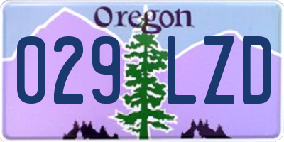 OR license plate 029LZD