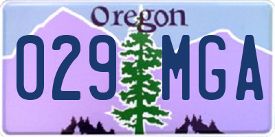 OR license plate 029MGA
