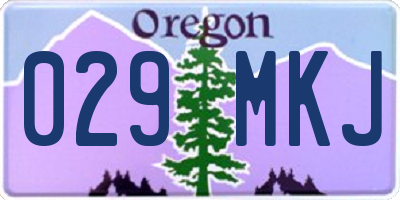 OR license plate 029MKJ