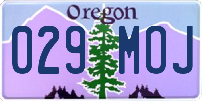 OR license plate 029MOJ