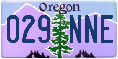 OR license plate 029NNE