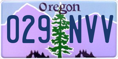 OR license plate 029NVV