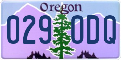 OR license plate 029ODQ