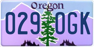 OR license plate 029OGK