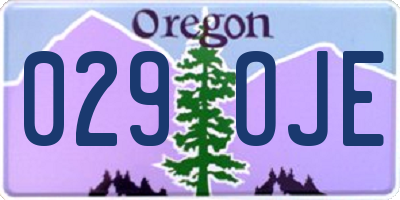 OR license plate 029OJE