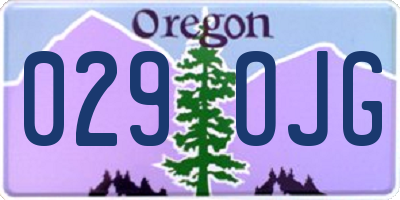 OR license plate 029OJG