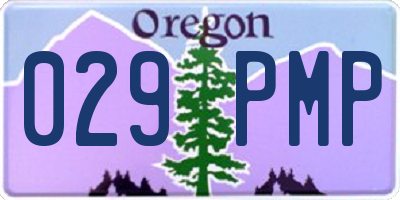 OR license plate 029PMP