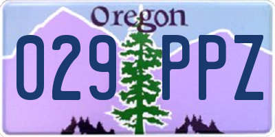 OR license plate 029PPZ