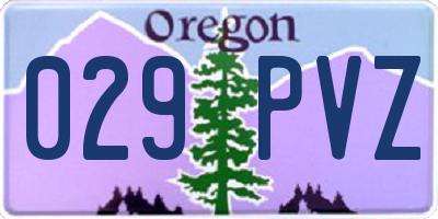 OR license plate 029PVZ