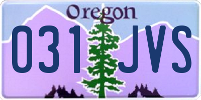 OR license plate 031JVS