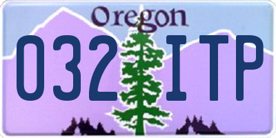 OR license plate 032ITP