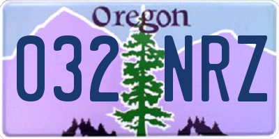 OR license plate 032NRZ