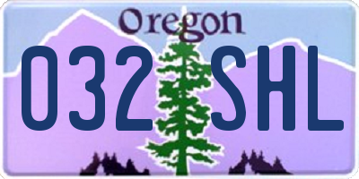OR license plate 032SHL