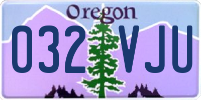 OR license plate 032VJU