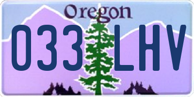 OR license plate 033LHV