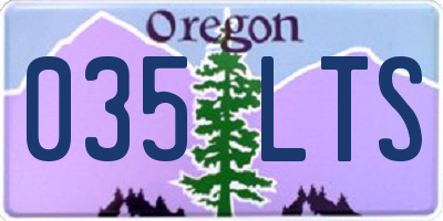 OR license plate 035LTS