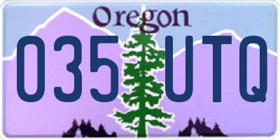 OR license plate 035UTQ