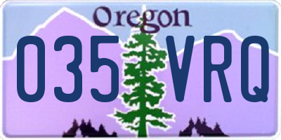 OR license plate 035VRQ