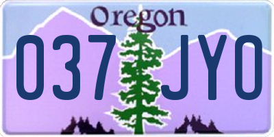 OR license plate 037JYO