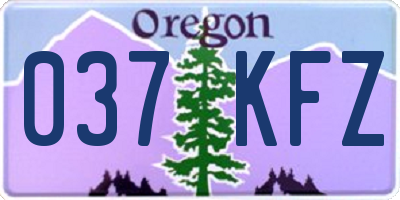 OR license plate 037KFZ